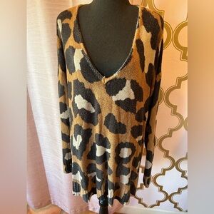 Show Me Your MuMu “Hug Me Sweater” Animal Print